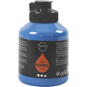 Art Acrylic, semi-glossy, transparent, primary blue, 500 ml/ 1 bottle [HOB-35406]