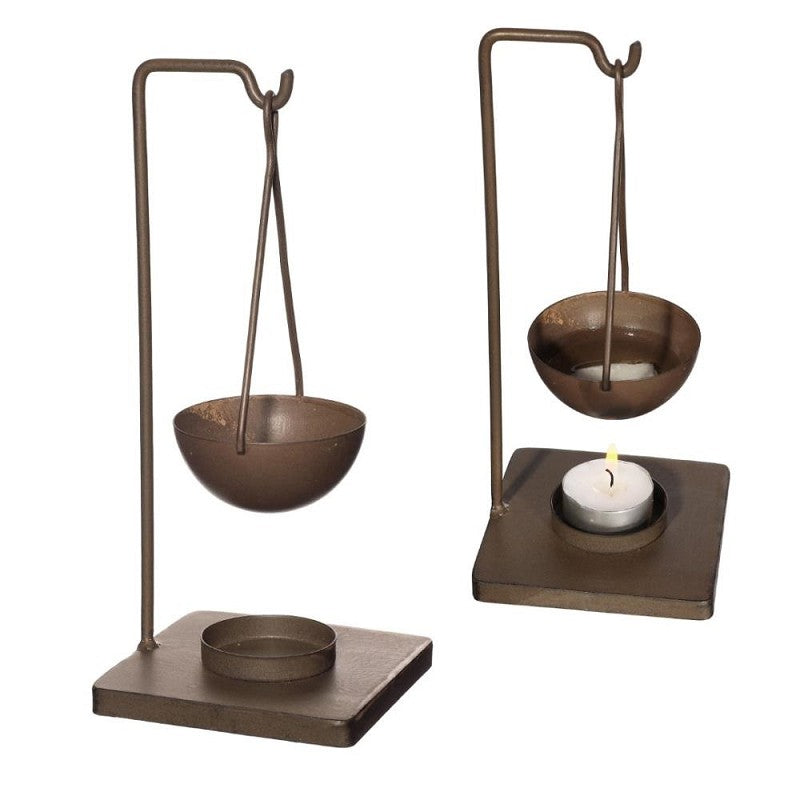 Metal Aroma Cube holder Dark Brown (2 pcs) [IFS-36056]