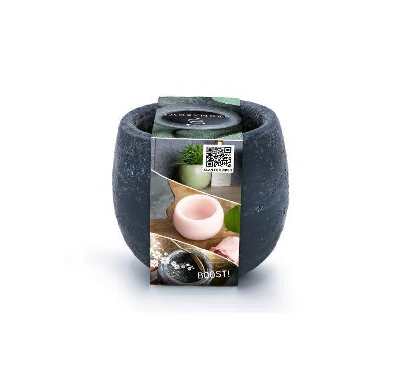 Aroma bowl Dark Grey Musk Scent Ø9x8 cm (6 Pcs) [IFS-36218]