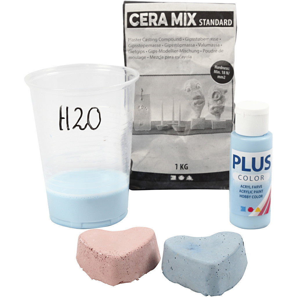 Silicone Mould, hearts, H: 3,5 cm, L: 7 cm, W: 6 cm, 100 ml, 1 pc [HOB-37134]