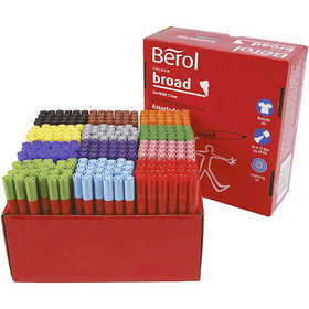 Berol Marker, line 1-1,7 mm, assorted colours, 288 pc/ 1 pack [HOB-37285]