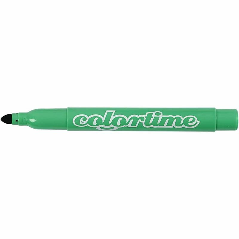Colortime Markers, line 5 mm, light green, 12 pc/ 1 pack [HOB-37336]