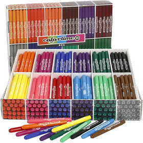 Colortime Markers, line 5 mm, assorted colours, 576 pc/ 1 pack [HOB-37347]