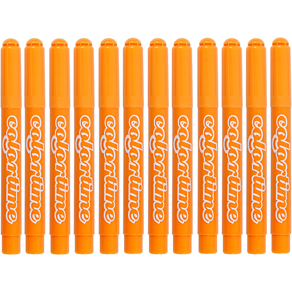 Colortime Markers, line 5 mm, warm yellow, 12 pc/ 1 pack [HOB-37350]