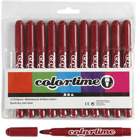 Colortime Markers, line 5 mm, claret, 12 pc/ 1 pack [HOB-37353]