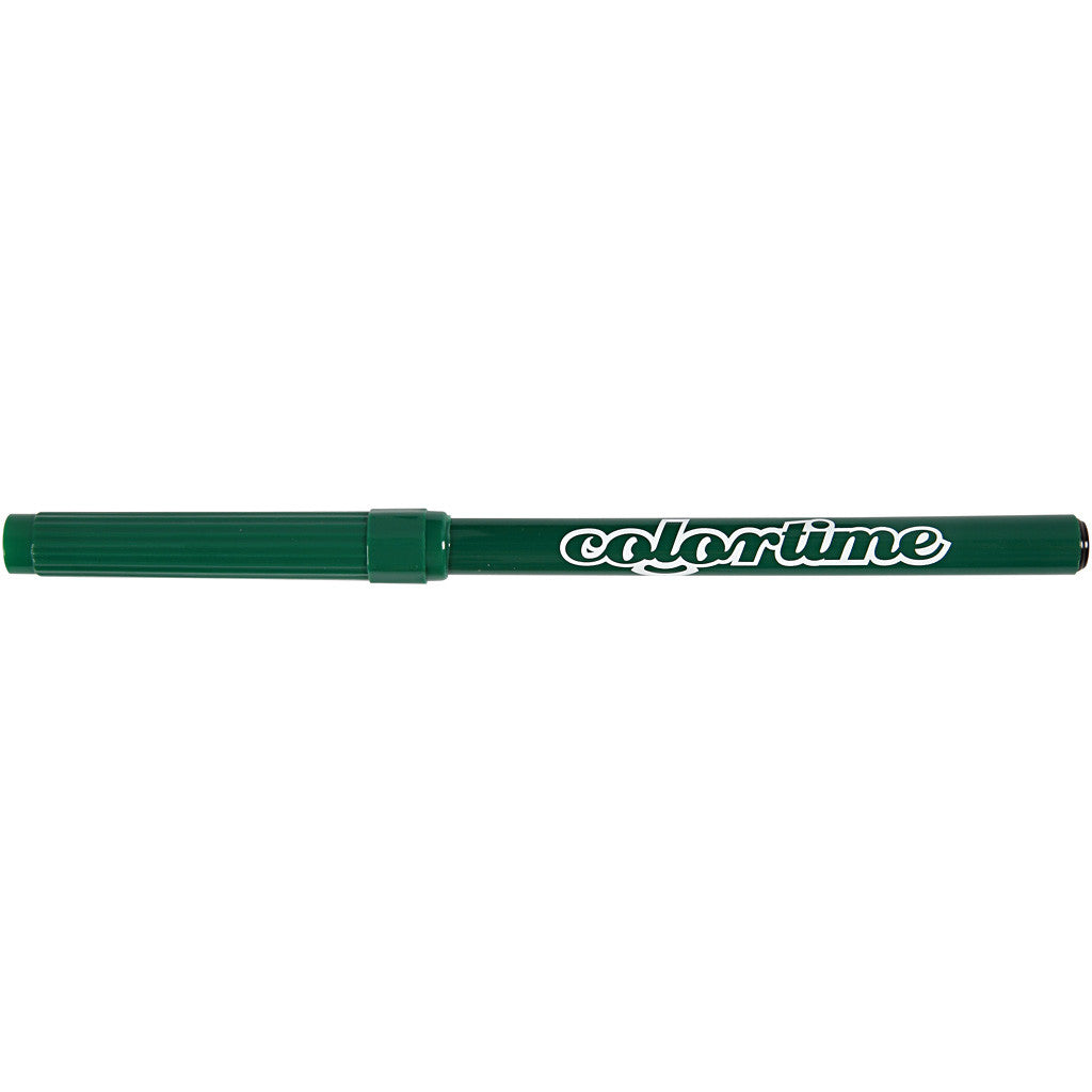 Colortime Markers, line 2 mm, dark green, 18 pc/ 1 pack [HOB-373558]