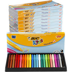 BIC Visa Color Marker, line 3 mm, assorted colours, 12x24 pc/ 1 pack [HOB-37498]