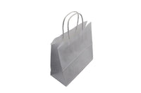 Paper Carrier Bags White 22x10x31cm Kraft 90 g/gm with twisted handles