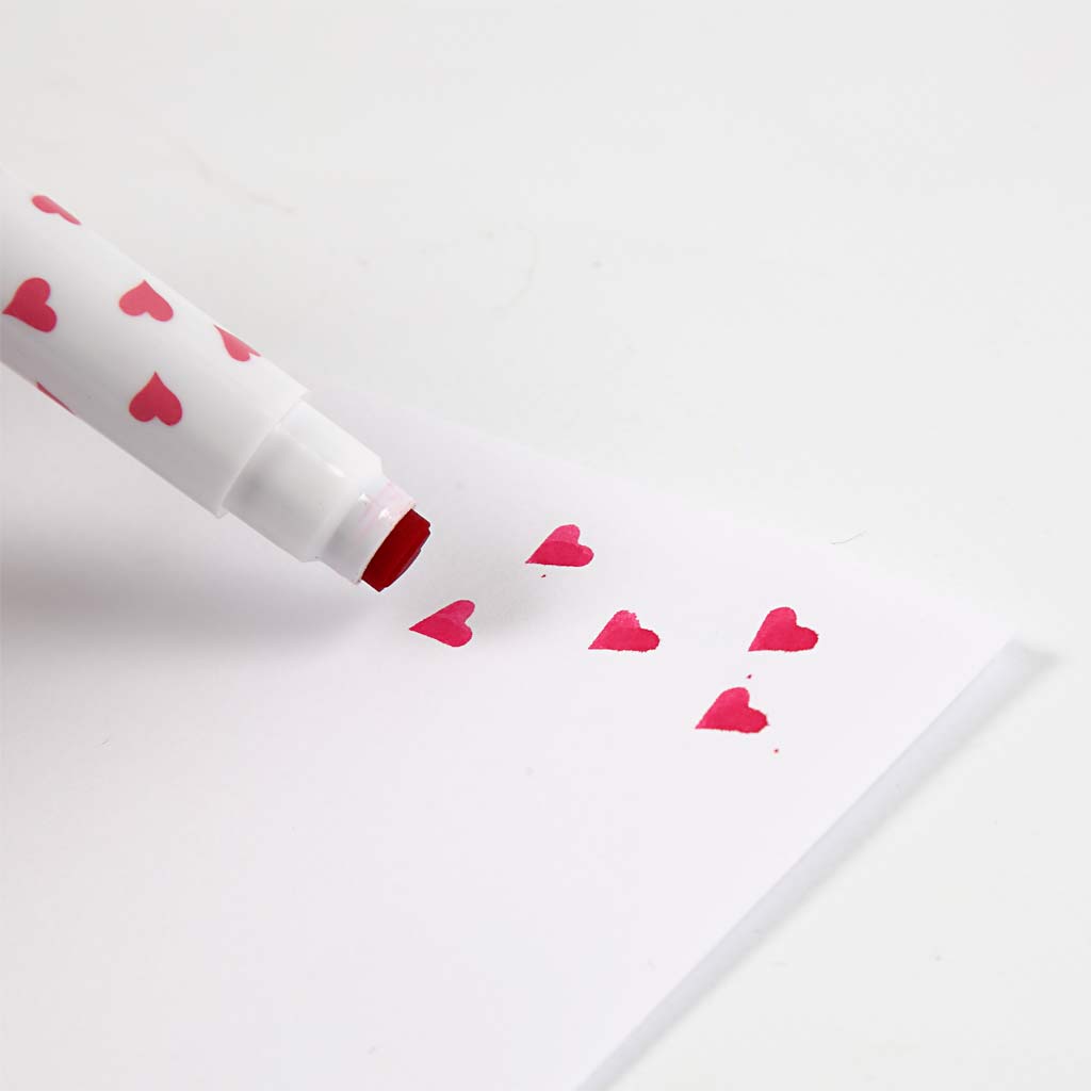 Stamping pens, assorted colours, 8 pc/ 1 pack [HOB-37985]