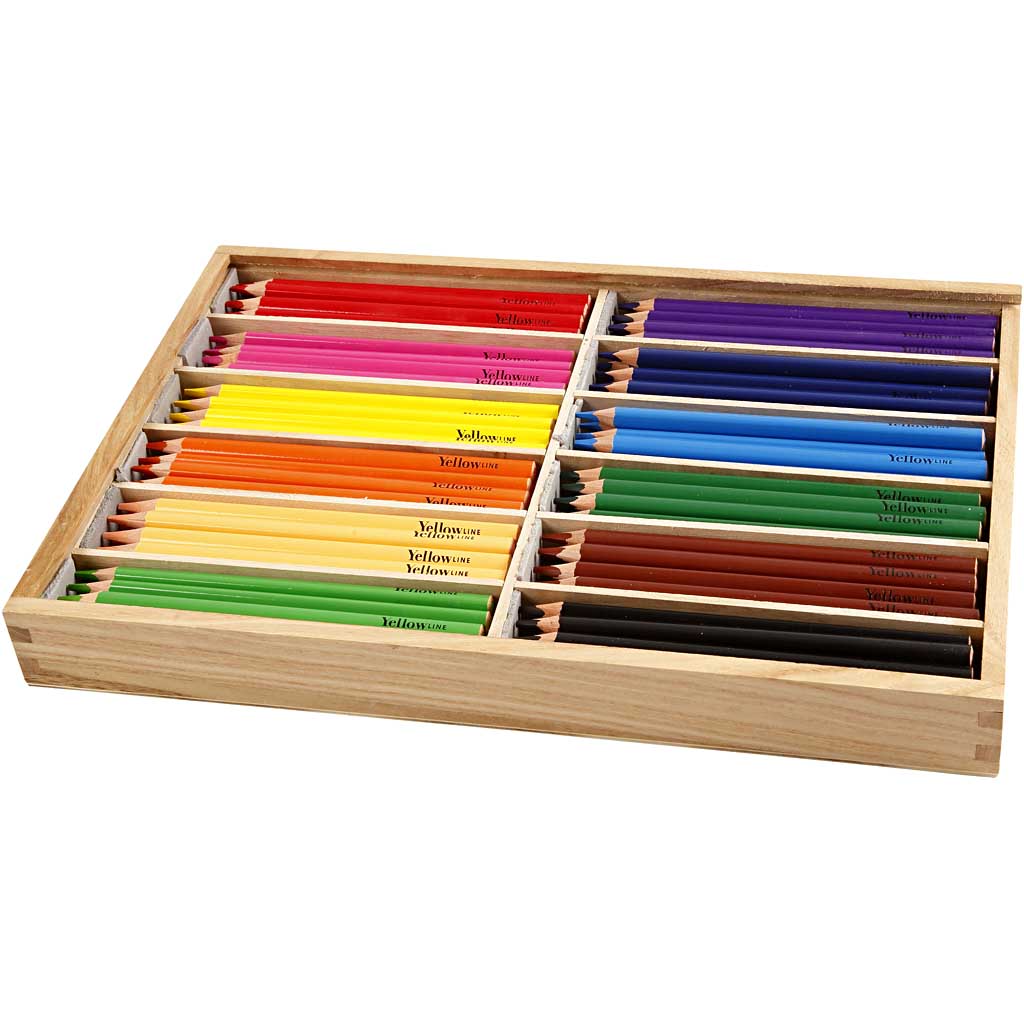 Colouring Pencils, lead 5 mm, JUMBO, assorted colours, 144 pc/ 1 pack [HOB-38083]