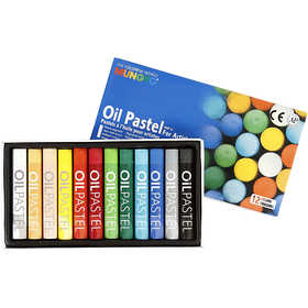 Mungyo Oil Pastel, L: 7 cm, thickness 11 mm, assorted colours, 12 pc/ 1 pack [HOB-38142]