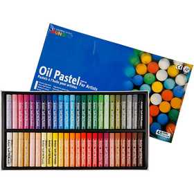 Mungyo Oil Pastel, L: 7 cm, thickness 11 mm, assorted colours, 48 pc/ 1 pack [HOB-38144]