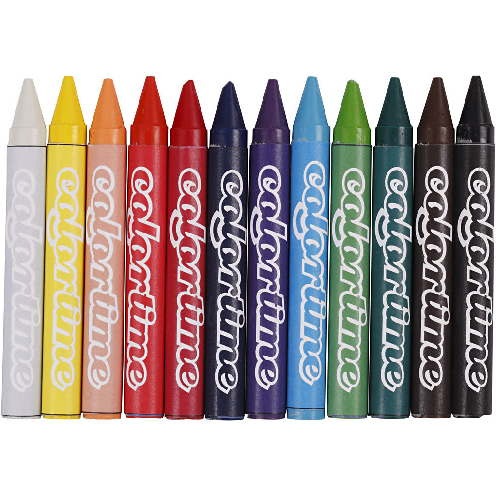 Colortime Wax Crayons, 5x48 asstd./ 1 set [HOB-38145]
