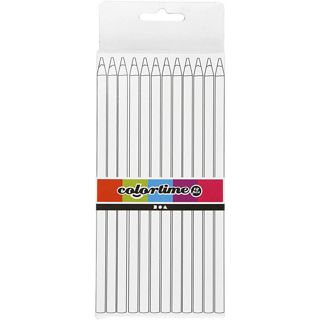Colortime Colouring Pencils, L: 17 cm, lead 3 mm, brown, 12 pc/ 1 pack [HOB-38580]