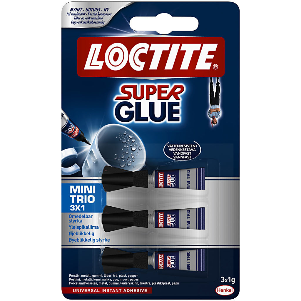 Loctite Super Glue, 3x1 g/ 1 pack [HOB-39059]