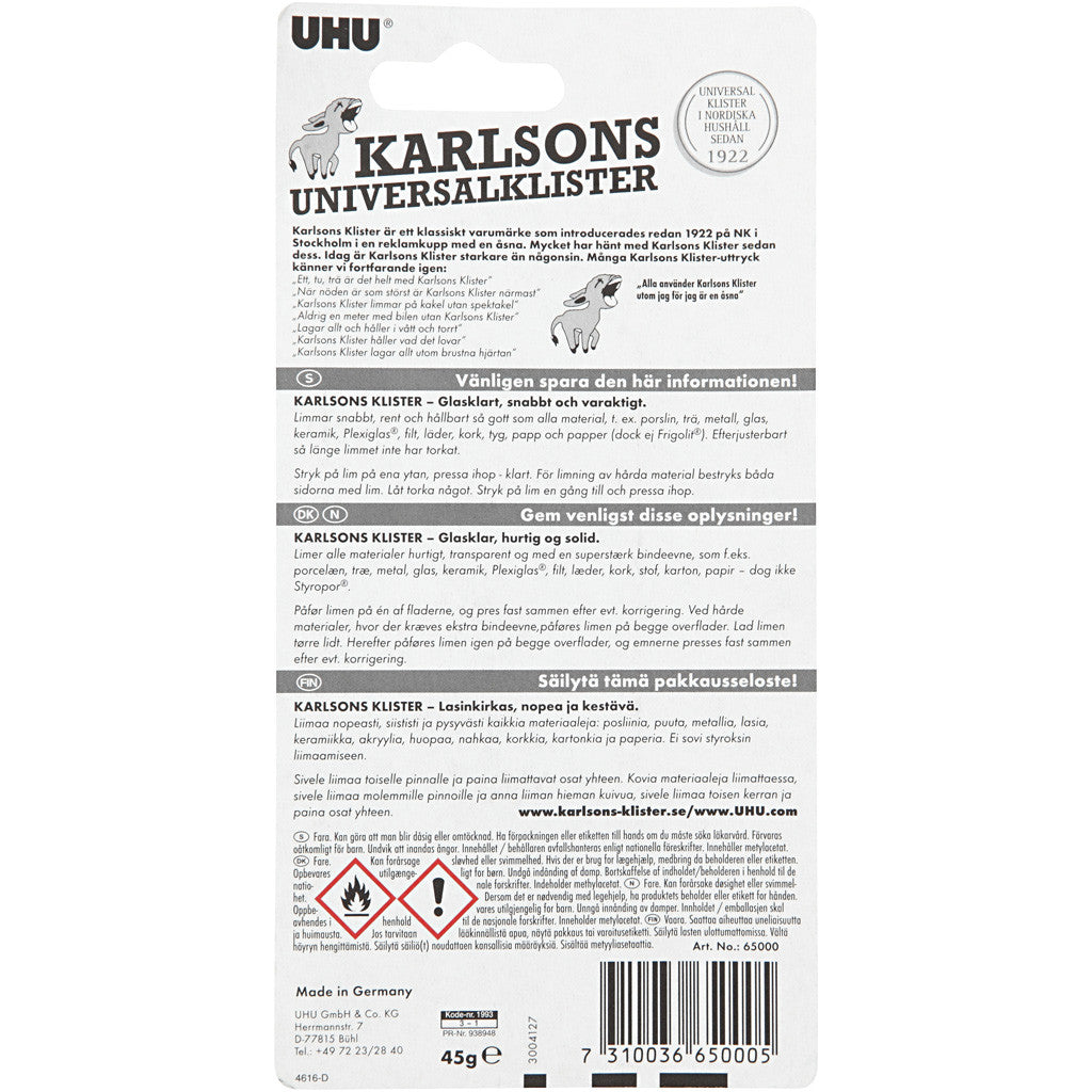 UHU Karlsons Glue, 45 g/ 1 pack [HOB-39082]