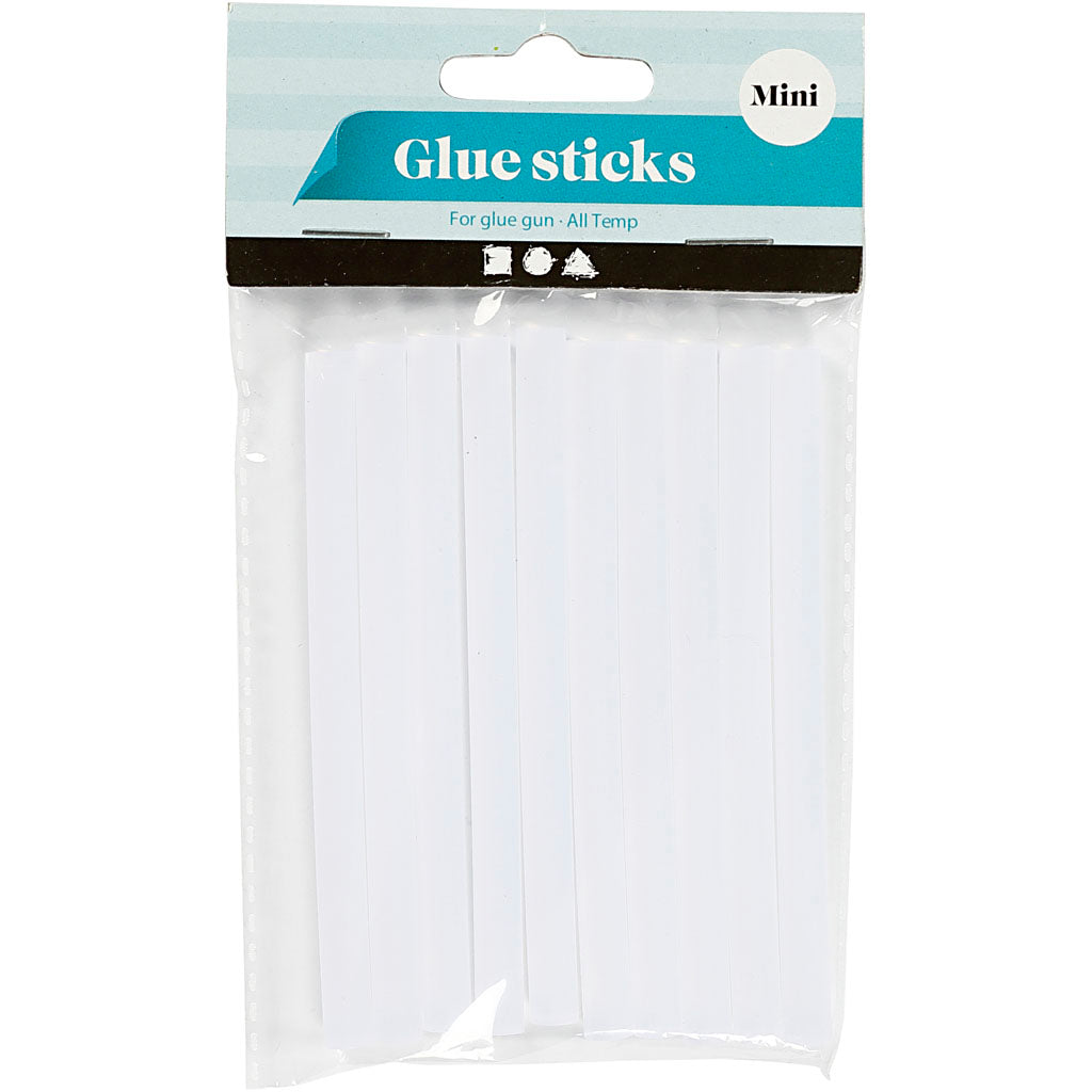 Glue Sticks Mini, L: 10 cm, dia. 7 mm, 10 pc/ 1 pack [HOB-391335]