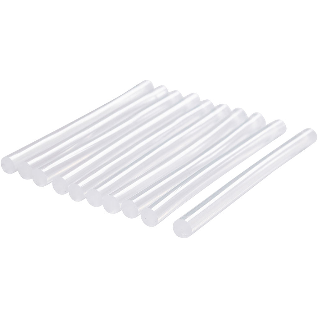 Glue Sticks Mini, L: 10 cm, dia. 7 mm, 10 pc/ 1 pack [HOB-391335]
