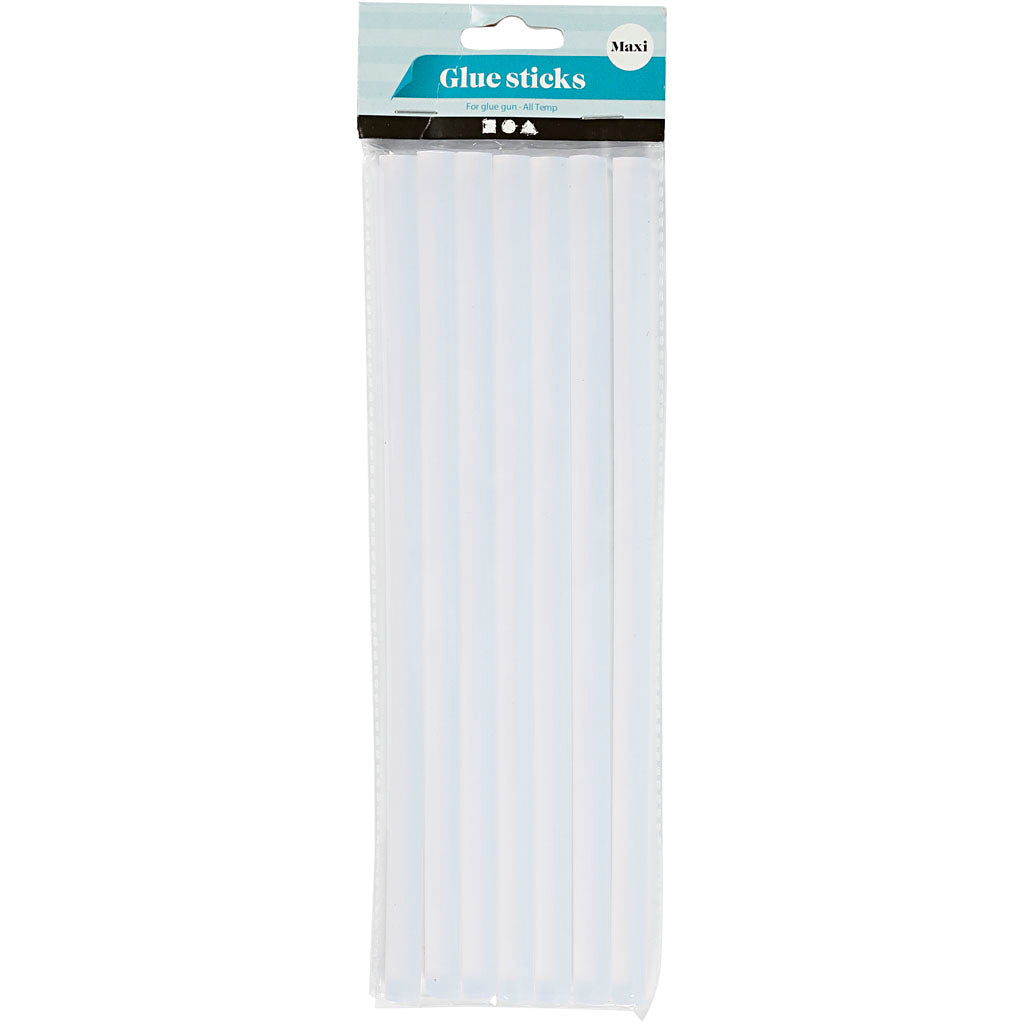Glue Sticks Maxi, L: 25 cm, dia. 11 mm, 7 pc/ 1 pack [HOB-391395]