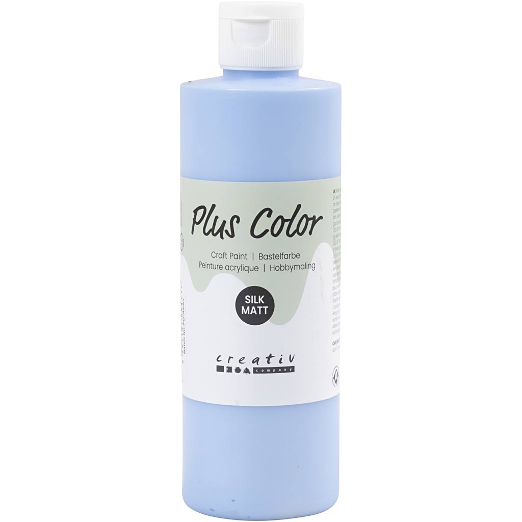 Plus Color Craft Paint, sky blue, 250 ml/ 1 bottle