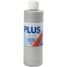 Plus Color Craft Paint, silver, 250 ml/ 1 bottle [HOB-39454]