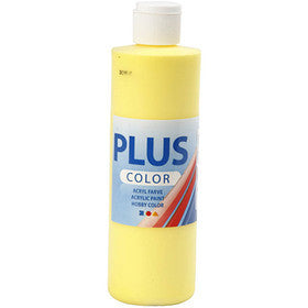 Plus Color Craft Paint, primary yellow, 250 ml/ 1 bottle [HOB-39475]