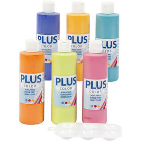 Plus Color Craft Paint, 6x250 ml/ 1 pack [HOB-39495]