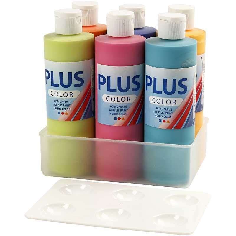 Plus Color Craft Paint, 6x250 ml/ 1 pack [HOB-39495]