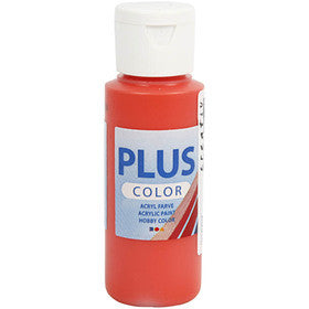 Plus Color Craft Paint, brilliant red, 60 ml/ 1 bottle [HOB-39627]