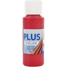 Plus Color Craft Paint, crimson red, 60 ml/ 1 bottle [HOB-39628]