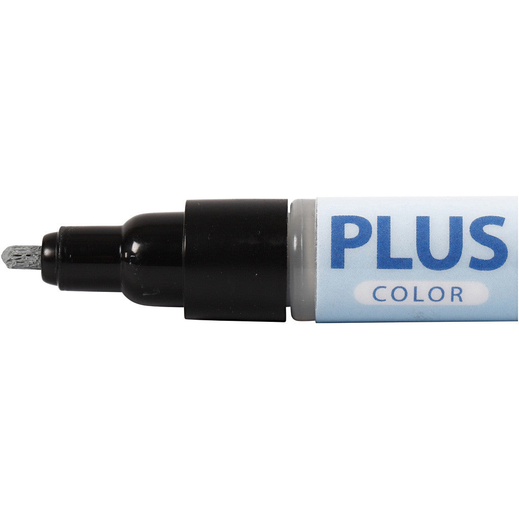 Plus Color Marker, L: 14,5 cm, line 1-2 mm, rain grey, 5,5 ml, 1 pc [HOB-39840]