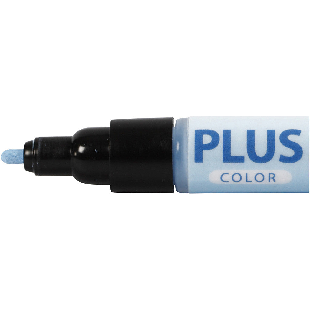 Plus Color Marker, L: 14,5 cm, line 1-2 mm, sky blue, 5,5 ml, 1 pc [HOB-39843]