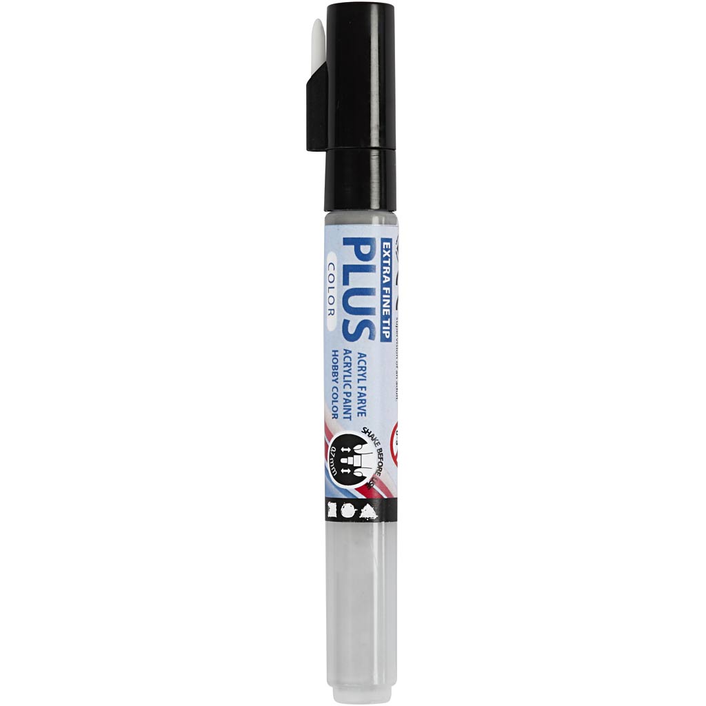 Plus Color Marker, L: 14,5 cm, line 0,7 mm, rain grey, 5,5 ml, 1 pc [HOB-39940]