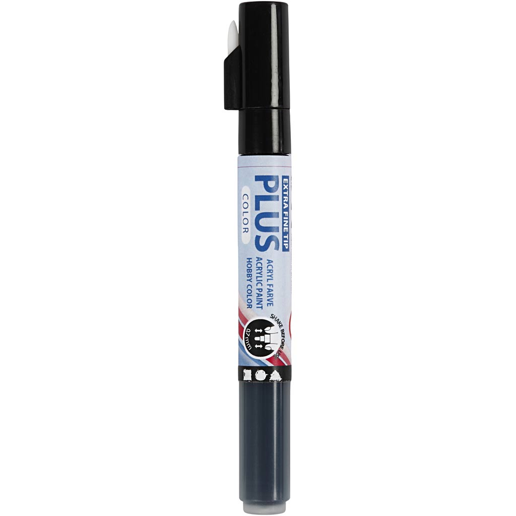 Plus Color Marker, L: 14,5 cm, line 0,7 mm, black, 5,5 ml, 1 pc [HOB-39942]