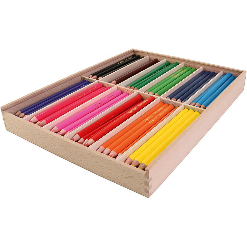 Colortime Colour Pencils, lead 5 mm, assorted colours, 144 pc, 12x12 pc