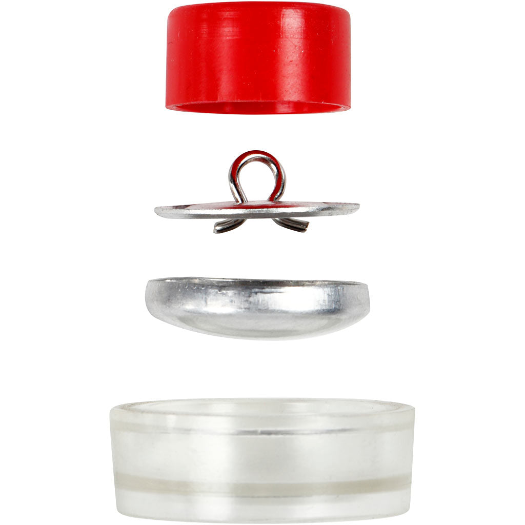 DIY Covered Buttons, dia. 22 mm, 12 pc/ 1 pack [HOB-40415]