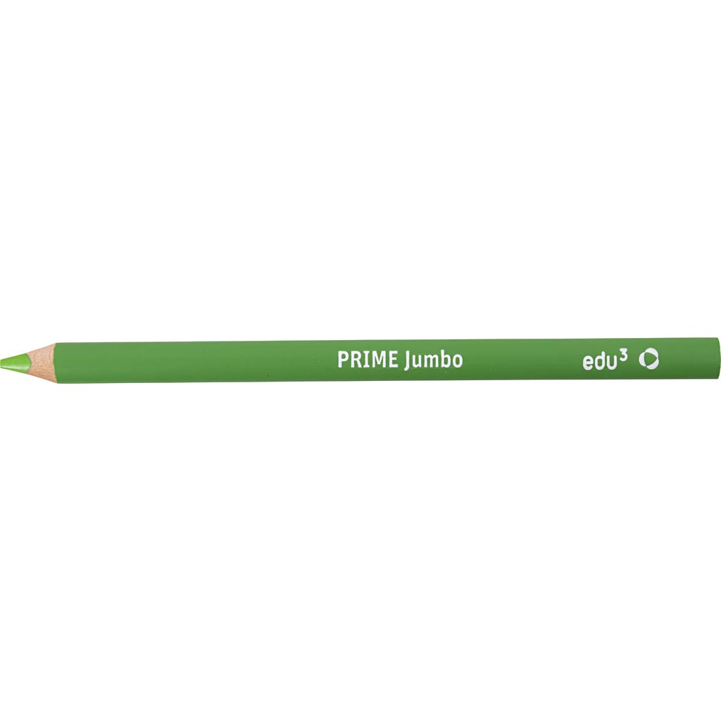 edu Jumbo Coloured Pencils, thickness 10 mm, lead 6,25 mm, light green, 12 pc/ 1 pack [HOB-408062]