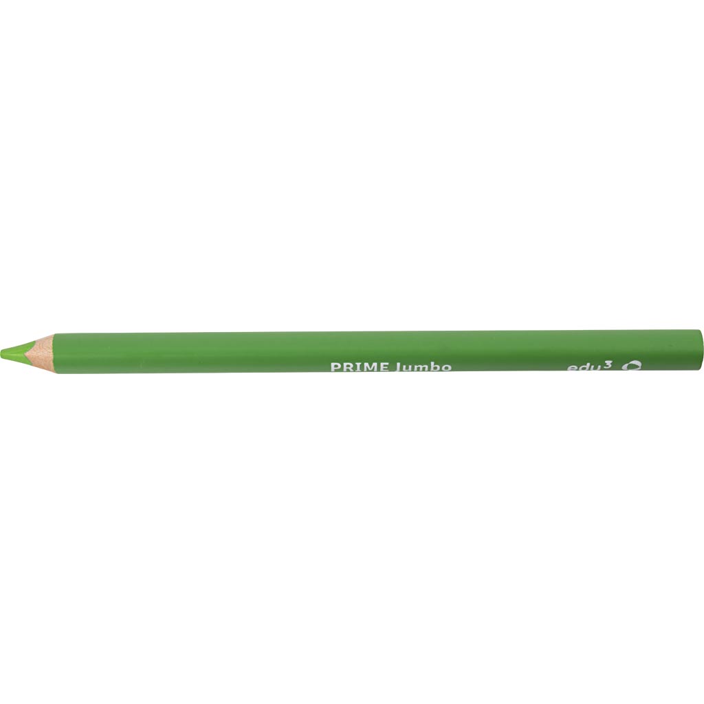 edu Jumbo Coloured Pencils, thickness 10 mm, lead 6,25 mm, light green, 12 pc/ 1 pack [HOB-408062]