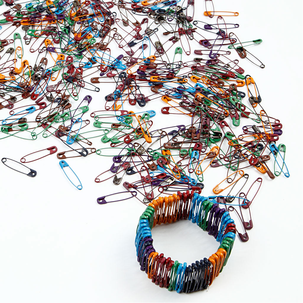 Safety Pins, L: 34 mm, thickness 0,8-1,00 mm, 10x100 pc/ 1 pack [HOB-41100]