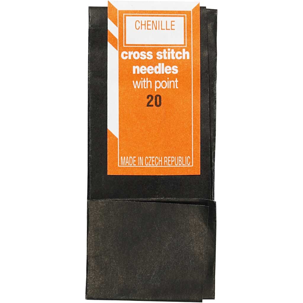 Cross Stitch Needles, no. 20, L: 43 mm, with sharp tip, 25 pc/ 1 pack [HOB-41114]