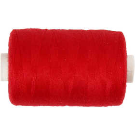 Sewing Thread, red, 1000 m/ 1 roll [HOB-41219]