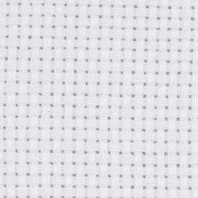 Aida Fabric, size 50x50 cm, 43 squares per 10cm , white, 1 pc [HOB-412652]