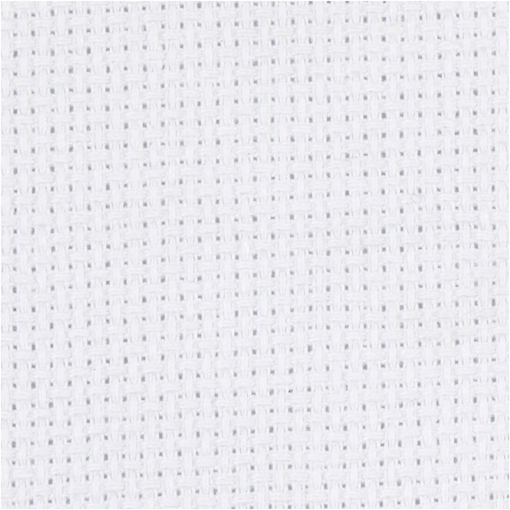 Aida Fabric, W: 150 cm, 70 squares per 10cm , white, 3 m/ 1 pc [HOB-412655]