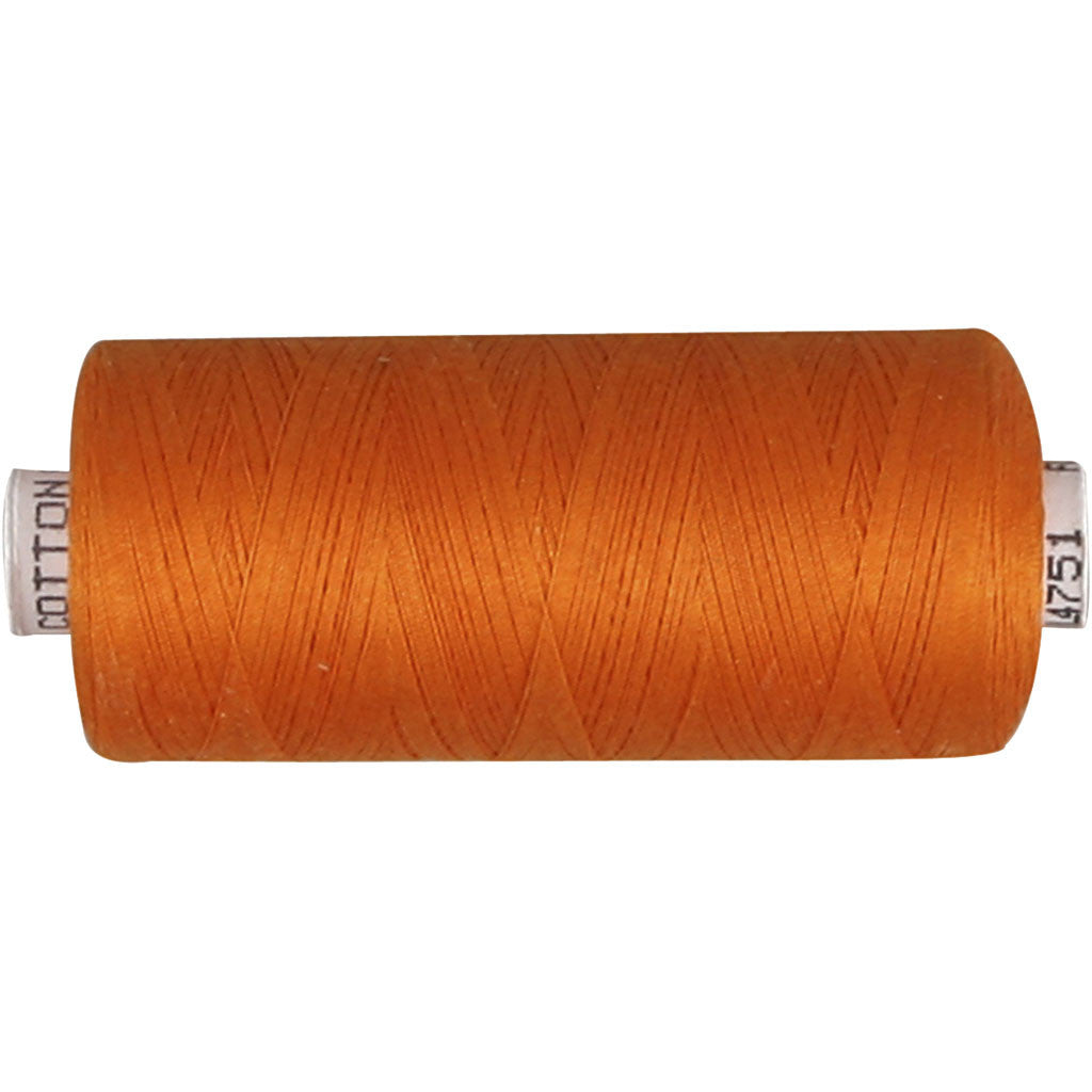 Sewing Thread, orange, 1000 m/ 1 roll [HOB-41284]