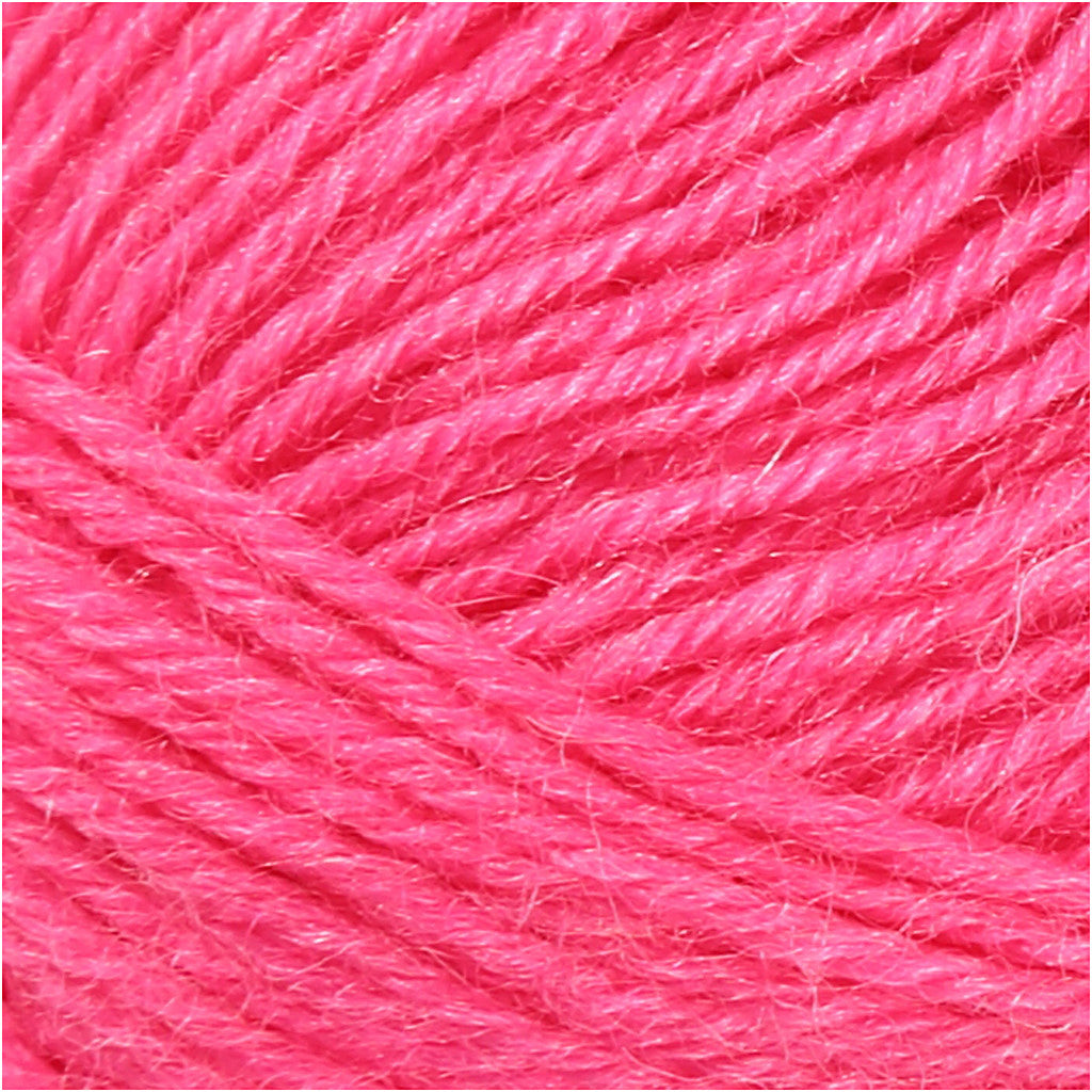 Sock Yarn, L: 200 M, pink, 50 g/ 1 ball [HOB-41323]