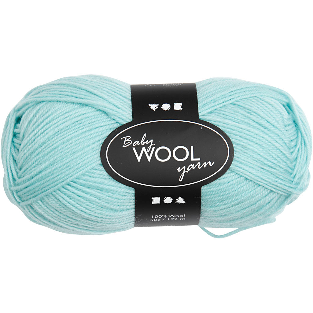 Baby Yarn, L: 172 M, mint green, 50 g/ 1 ball