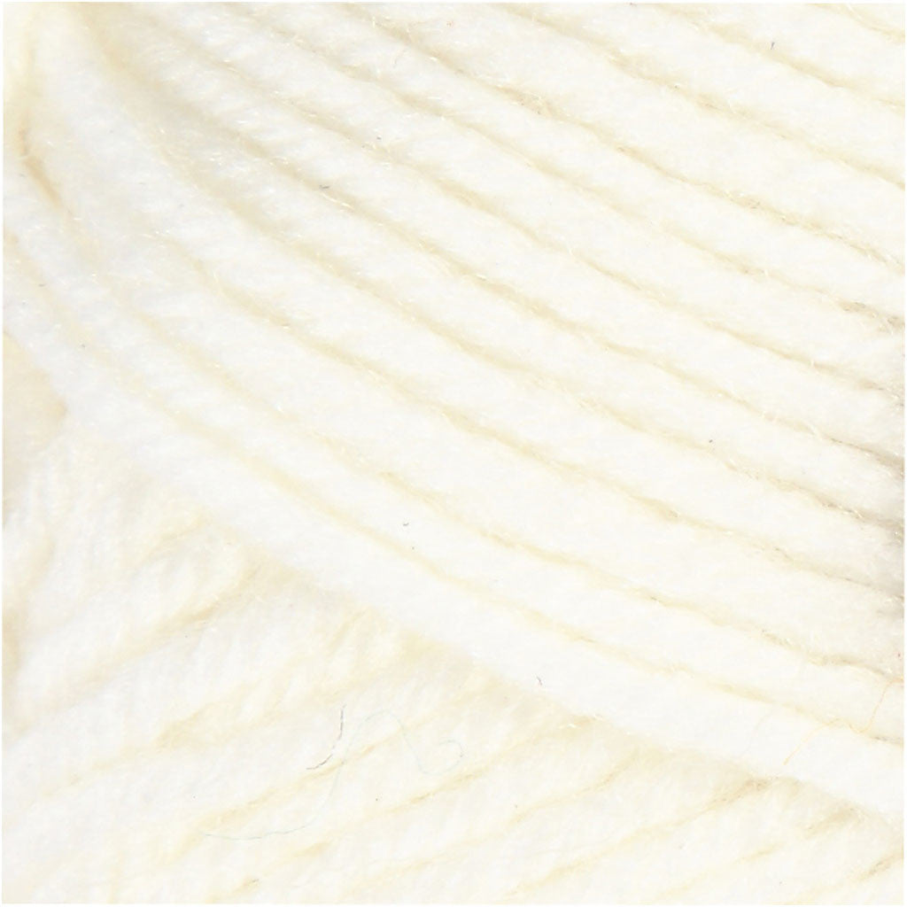 Baby Yarn, L: 172 M, white, 50 g/ 1 ball [HOB-41338]