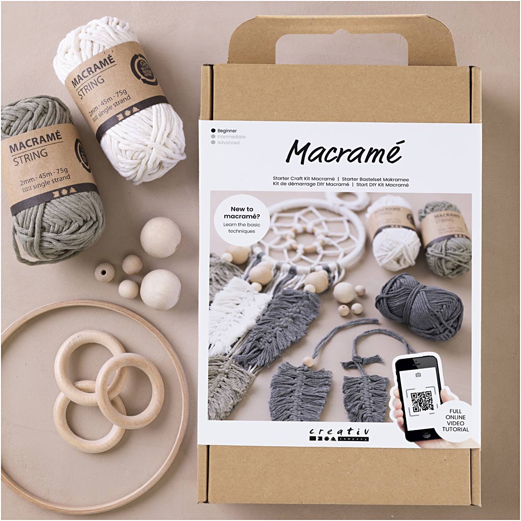 Starter Craft Kit Macramé, 1 pack [HOB-41477]