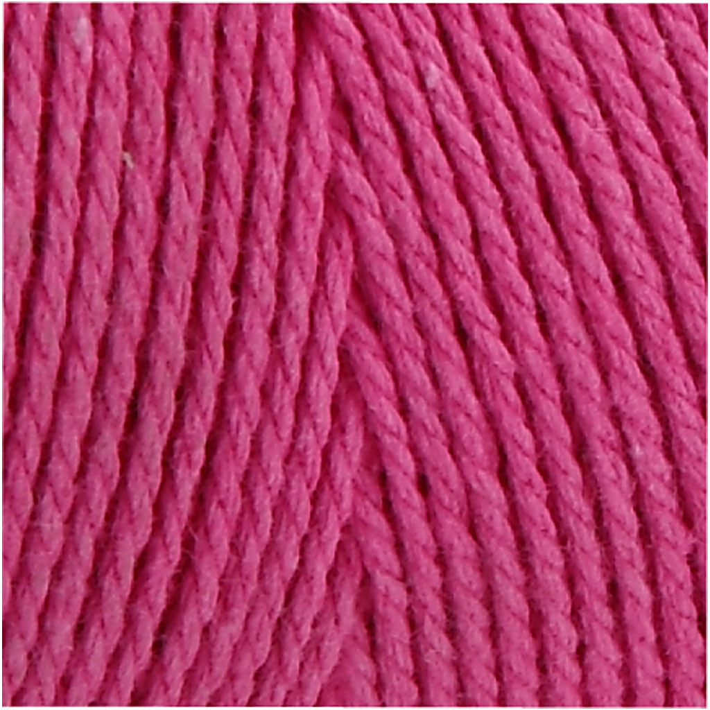 Macramé cord, L: 315 M, thickness 1 mm, Thin quality 12/12, pink, 220 g/ 1 ball [HOB-41508]