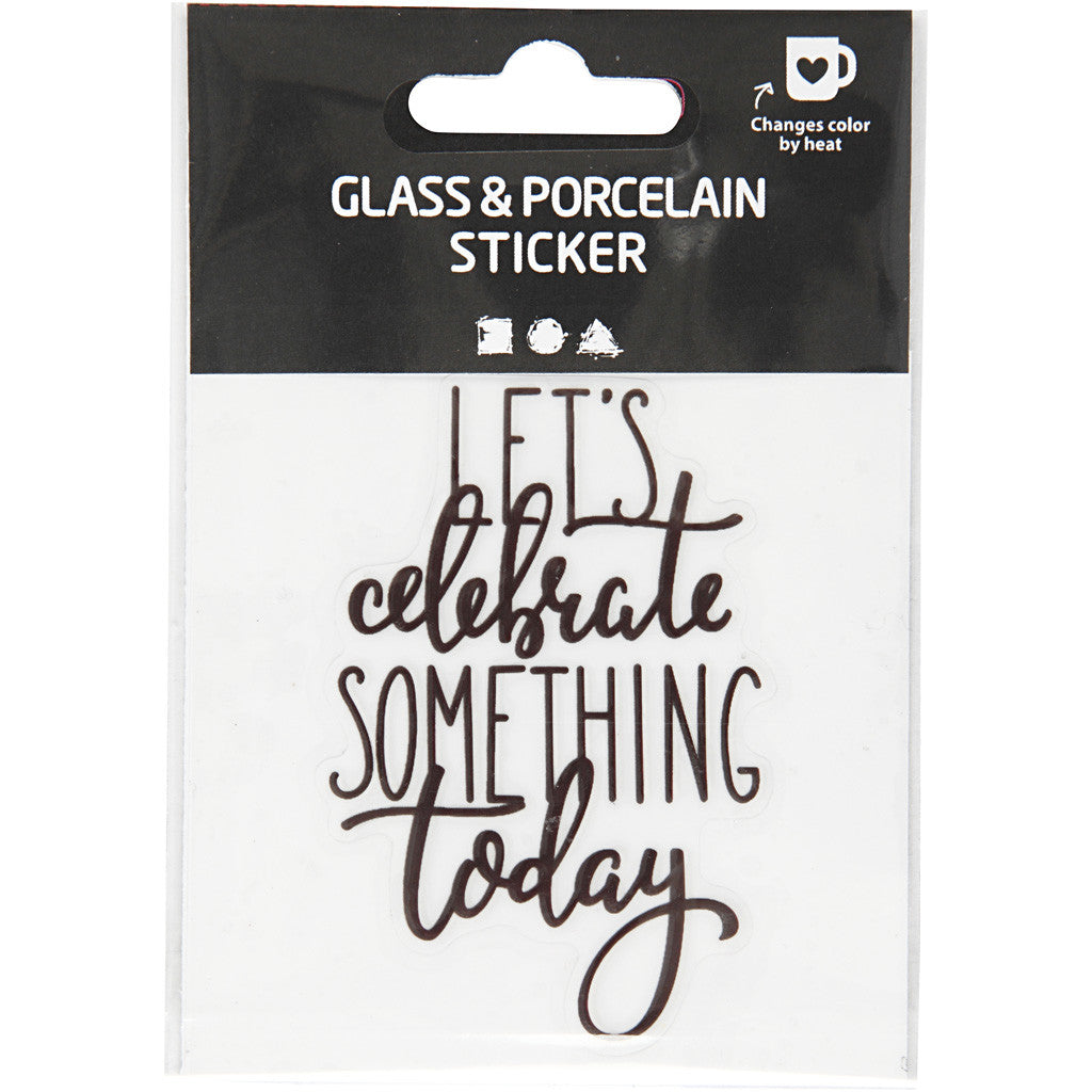 Glass & porcelain sticker, 1 pc [HOB-415851]